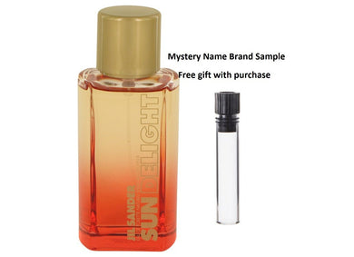 Jil Sander Sun Delight by Jil Sander Eau De Toilette Spray (Tester) 3.4 oz And a Mystery Name brand sample vile