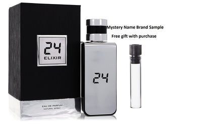 24 Platinum Elixir by ScentStory Eau De Parfum Spray 3.4 oz And a Mystery Name brand sample vile