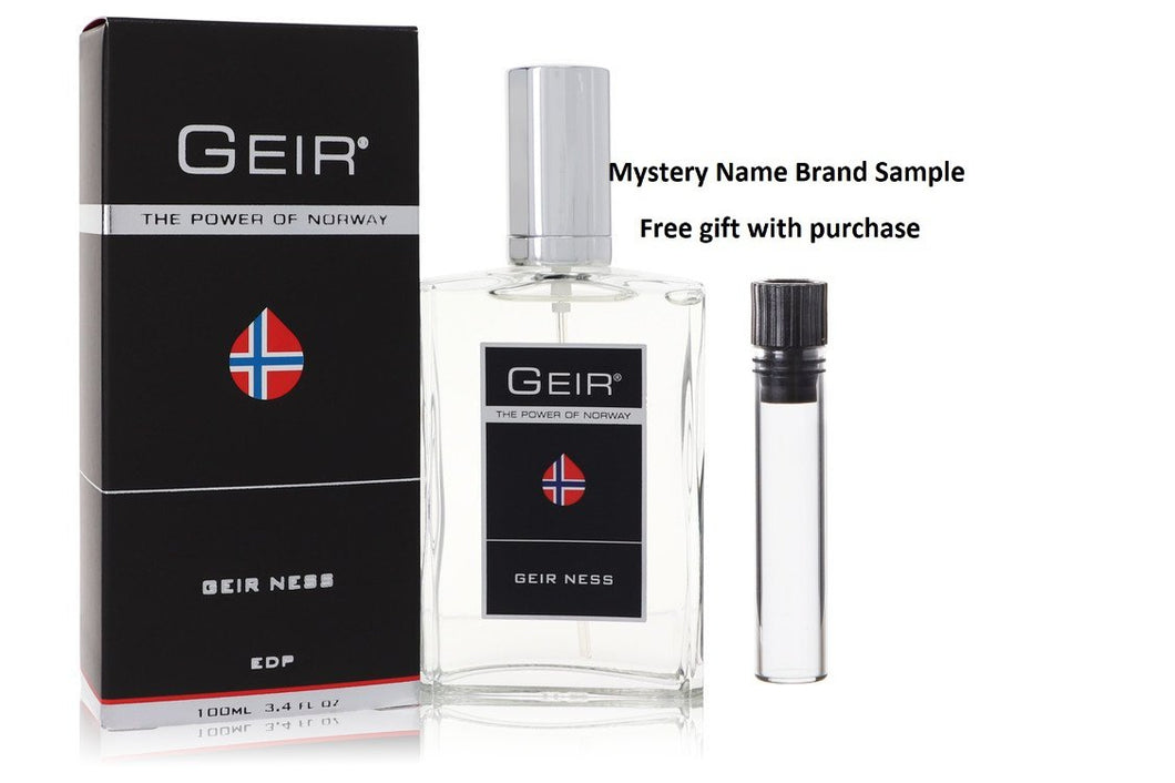 Geir by Geir Ness Eau De Parfum Spray 3.4 oz And a Mystery Name brand sample vile