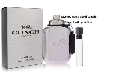 Coach Platinum by Coach Eau De Parfum Spray 3.3 oz And a Mystery Name brand sample vile