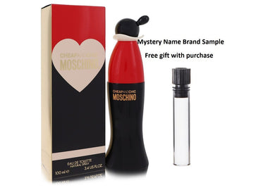 CHEAP & CHIC by Moschino Eau De Toilette Spray 3.4 oz And a Mystery Name brand sample vile