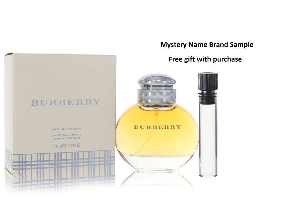 BURBERRY by Burberry Eau De Parfum Spray 1.7 oz And a Mystery Name brand sample vile