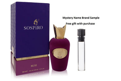 Sospiro Muse by Sospiro Eau De Parfum Spray 3.4 oz And a Mystery Name brand sample vile