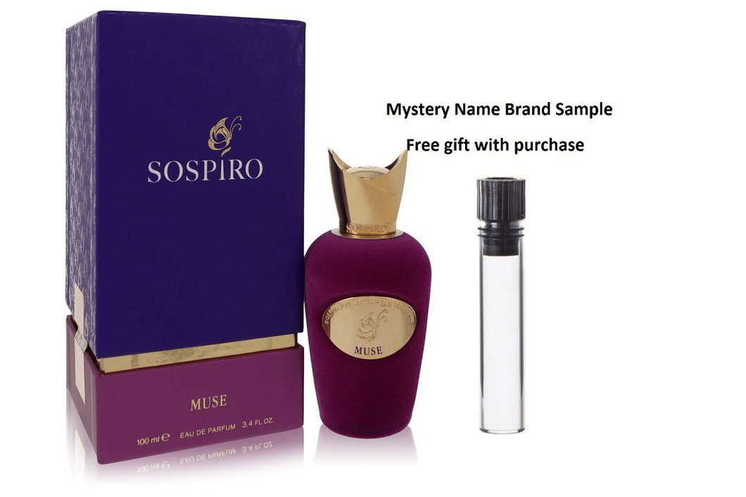 Sospiro Muse by Sospiro Eau De Parfum Spray 3.4 oz And a Mystery Name brand sample vile