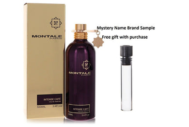 Montale Intense Café by Montale Eau De Parfum Spray 3.4 oz And a Mystery Name brand sample vile