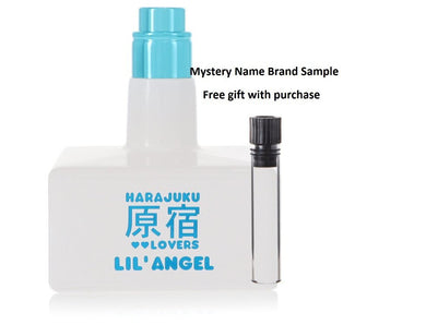 Harajuku Lovers Pop Electric Lil' Angel by Gwen Stefani Eau De Parfum Spray (Tester) 1.7 oz And a Mystery Name brand sample vile