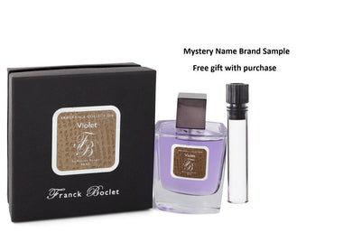 Franck Boclet Violet by Franck Boclet Eau De Parfum Spray (Unisex) 3.4 oz And a Mystery Name brand sample vile