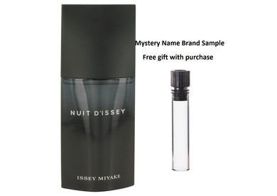 Nuit D'issey by Issey Miyake Eau De Toilette Spray (Tester) 4.2 oz And a Mystery Name brand sample vile