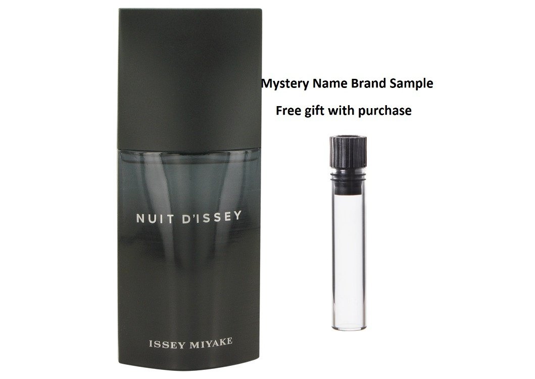 Nuit D'issey by Issey Miyake Eau De Toilette Spray (Tester) 4.2 oz And a Mystery Name brand sample vile
