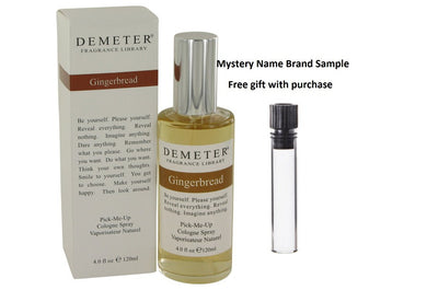 Demeter Gingerbread by Demeter Cologne Spray 4 oz And a Mystery Name brand sample vile