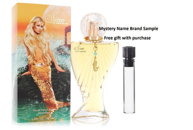Siren by Paris Hilton Eau De Parfum Spray 3.4 oz And a Mystery Name brand sample vile