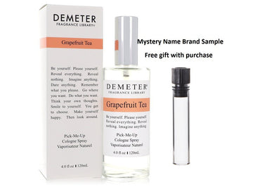 Demeter Grapefruit Tea by Demeter Cologne Spray 4 oz And a Mystery Name brand sample vile