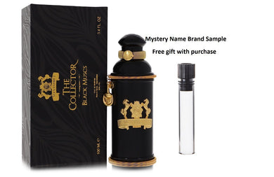 Black Muscs by Alexandre J Eau De Parfum Spray 3.4 oz And a Mystery Name brand sample vile