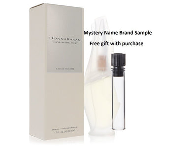 CASHMERE MIST by Donna Karan Eau De Toilette Spray 1.7 oz And a Mystery Name brand sample vile