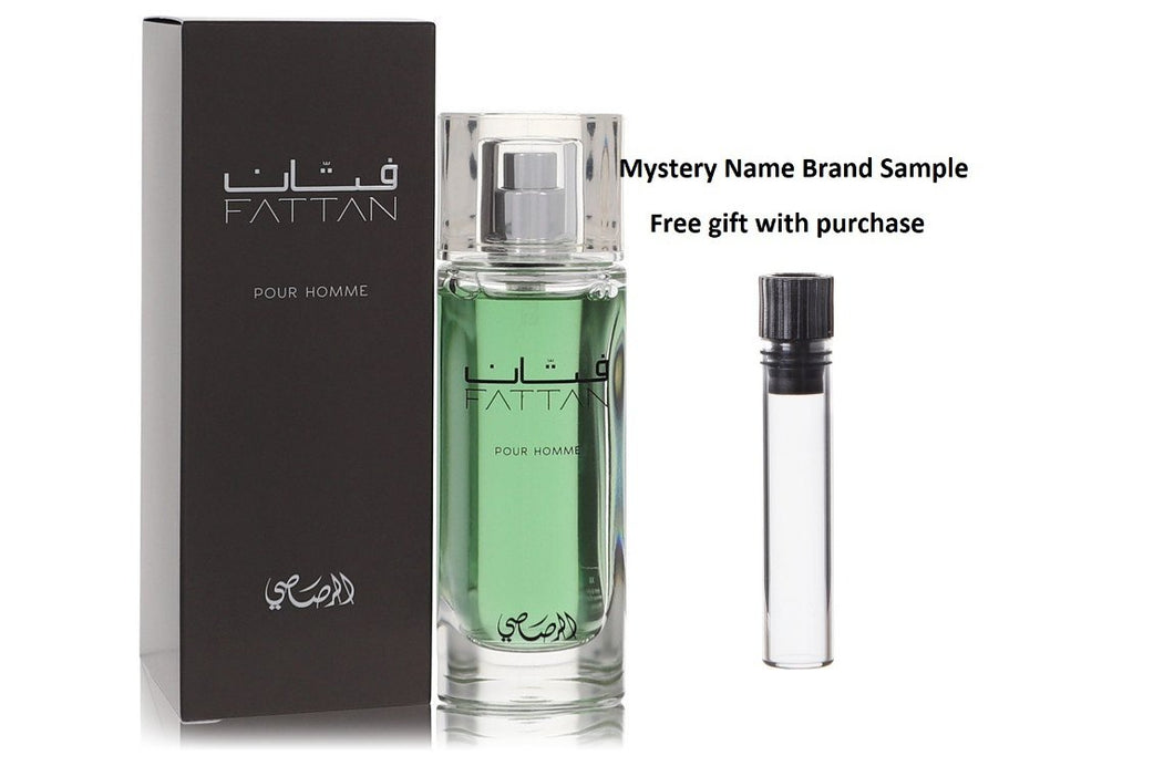 Rasasi Fattan Pour Homme by Rasasi Eau De Parfum Spray 1.67 oz And a Mystery Name brand sample vile