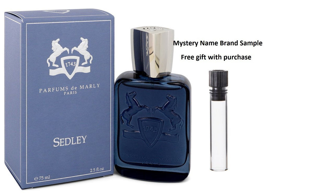 Sedley by Parfums De Marly Eau De Parfum Spray 2.5 oz And a Mystery Name brand sample vile
