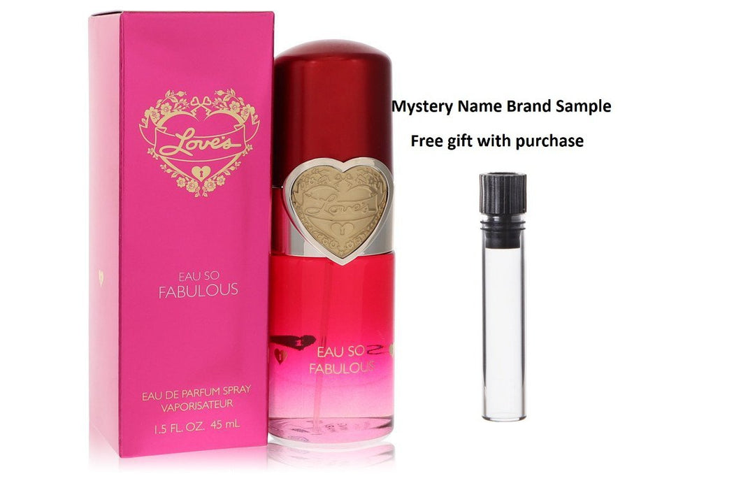 Love's Eau So Fabulous by Dana Eau De Parfum Spray 1.5 oz And a Mystery Name brand sample vile