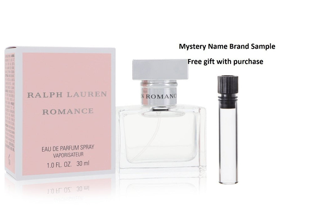 ROMANCE by Ralph Lauren Eau De Parfum Spray 1 oz And a Mystery Name brand sample vile