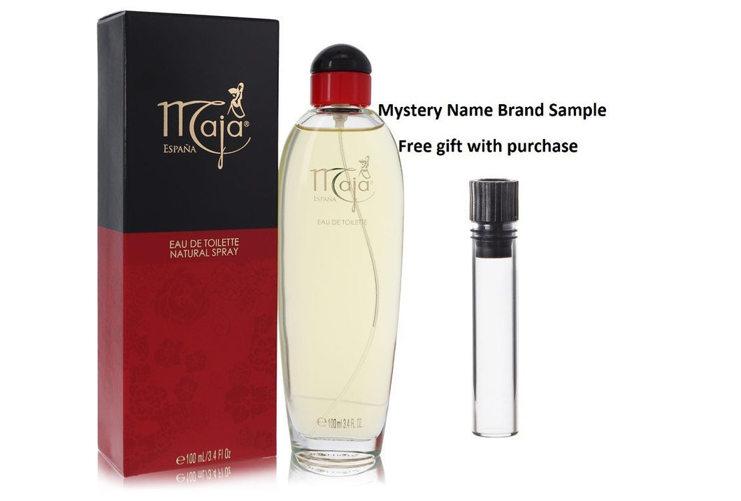 Maja by Myrurgia Eau De Toilette Spray 3.4 oz And a Mystery Name brand sample vile