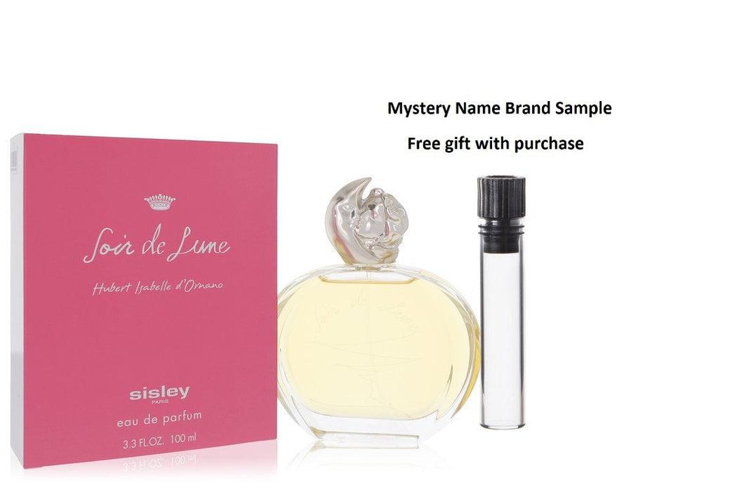 Soir De Lune by Sisley Eau De Parfum Spray (New Packaging) 3.3 oz And a Mystery Name brand sample vile