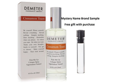 Demeter Cinnamon Toast by Demeter Cologne Spray 4 oz And a Mystery Name brand sample vile