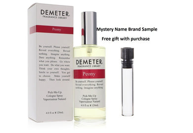 Demeter Peony by Demeter Cologne Spray 4 oz And a Mystery Name brand sample vile