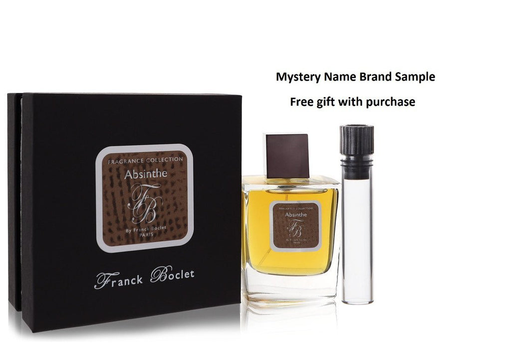 Franck Boclet Absinthe by Franck Boclet Eau De Parfum Spray (unisex) 3.4 oz And a Mystery Name brand sample vile