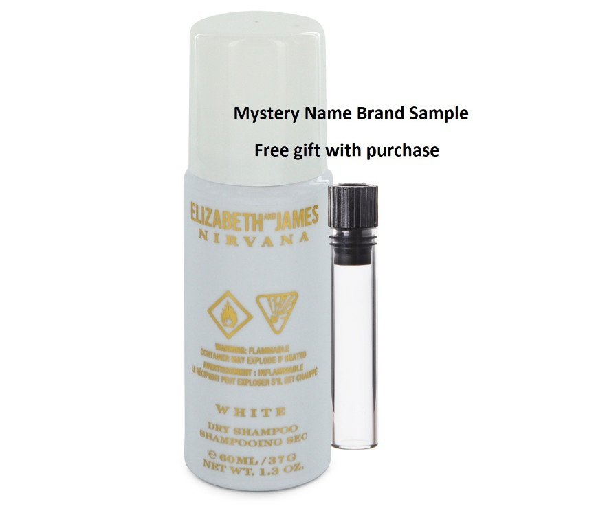 Nirvana White by Elizabeth and James Dry Shampoo 1.4 oz And a Mystery Name brand sample vile