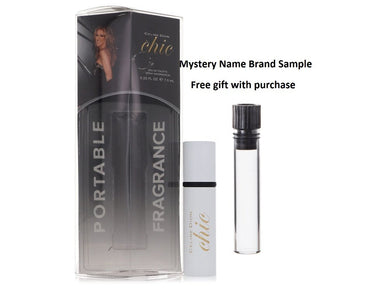 Celine Dion Chic by Celine Dion Mini EDT Spray .25 oz And a Mystery Name brand sample vile