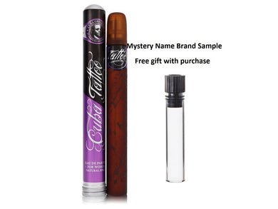 Cuba Tattoo by Fragluxe Eau De Parfum Spray 1.17 oz And a Mystery Name brand sample vile