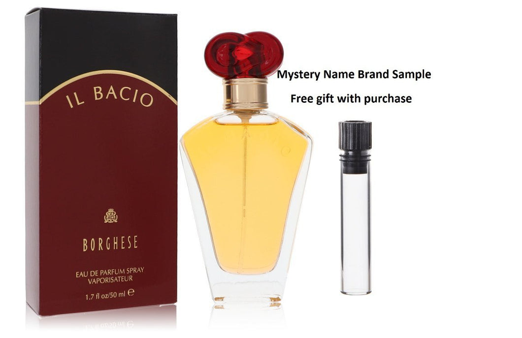 IL BACIO by Marcella Borghese Eau De Parfum Spray 1.7 oz And a Mystery Name brand sample vile