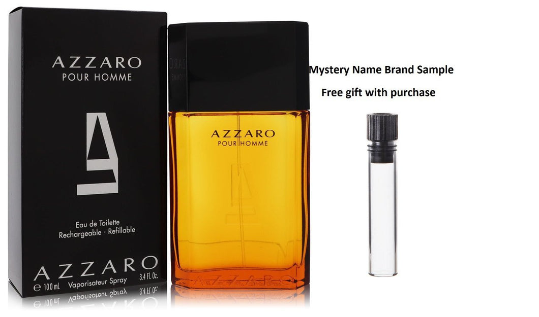 AZZARO by Azzaro Eau De Toilette Spray 3.4 oz And a Mystery Name brand sample vile