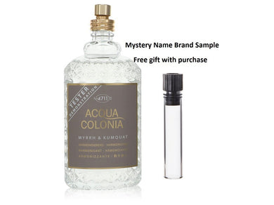4711 Acqua Colonia Myrrh & Kumquat by 4711 Eau De Cologne Spray (Tester) 5.7 oz And a Mystery Name brand sample vile