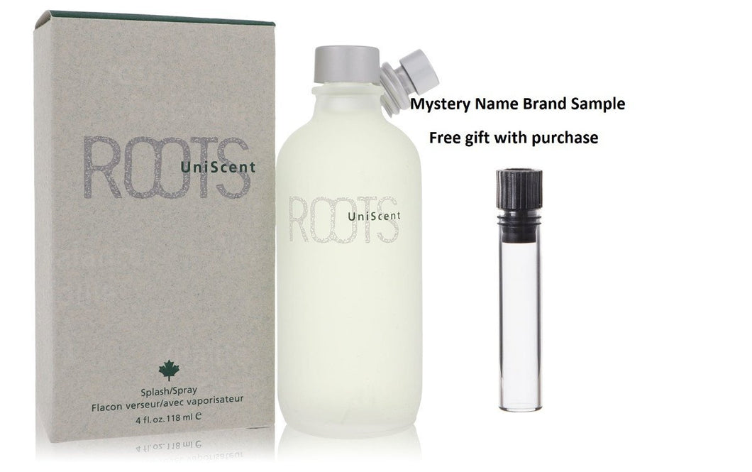 Roots by Coty Eau De Toilette Spray 4 oz And a Mystery Name brand sample vile