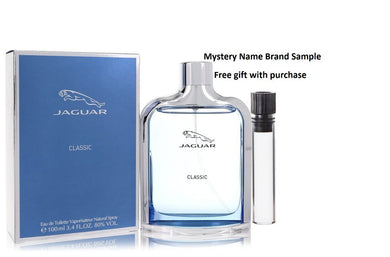 Jaguar Classic by Jaguar Eau De Toilette Spray 3.4 oz And a Mystery Name brand sample vile