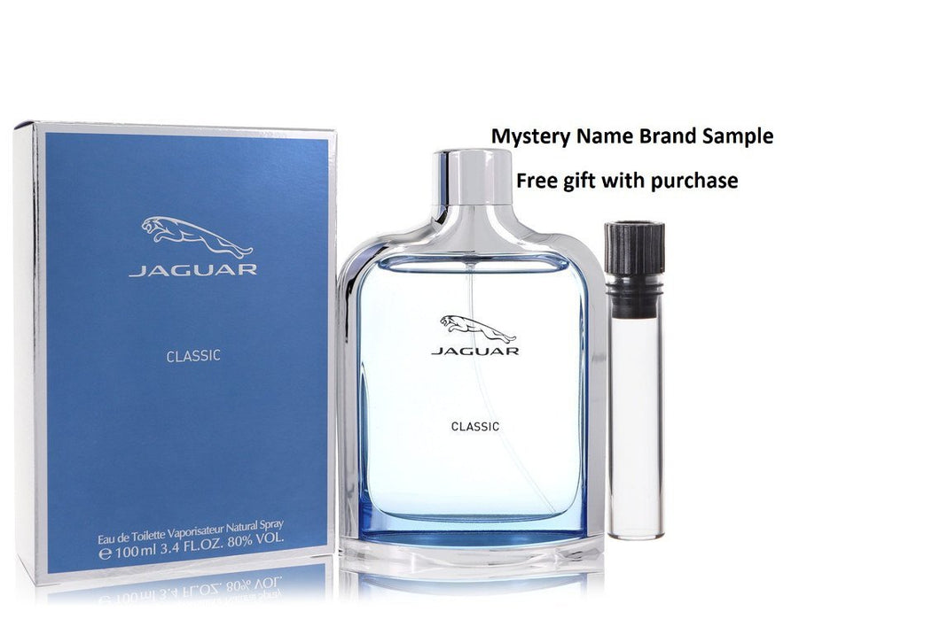 Jaguar Classic by Jaguar Eau De Toilette Spray 3.4 oz And a Mystery Name brand sample vile