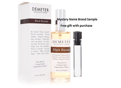 Demeter Black Russian by Demeter Cologne Spray 4 oz And a Mystery Name brand sample vile