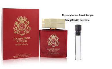 Cambridge Knight by English Laundry Eau De Parfum Spray 3.4 oz And a Mystery Name brand sample vile