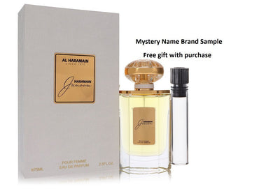 Al Haramain Junoon by Al Haramain Eau De Parfum Spray 2.5 oz And a Mystery Name brand sample vile