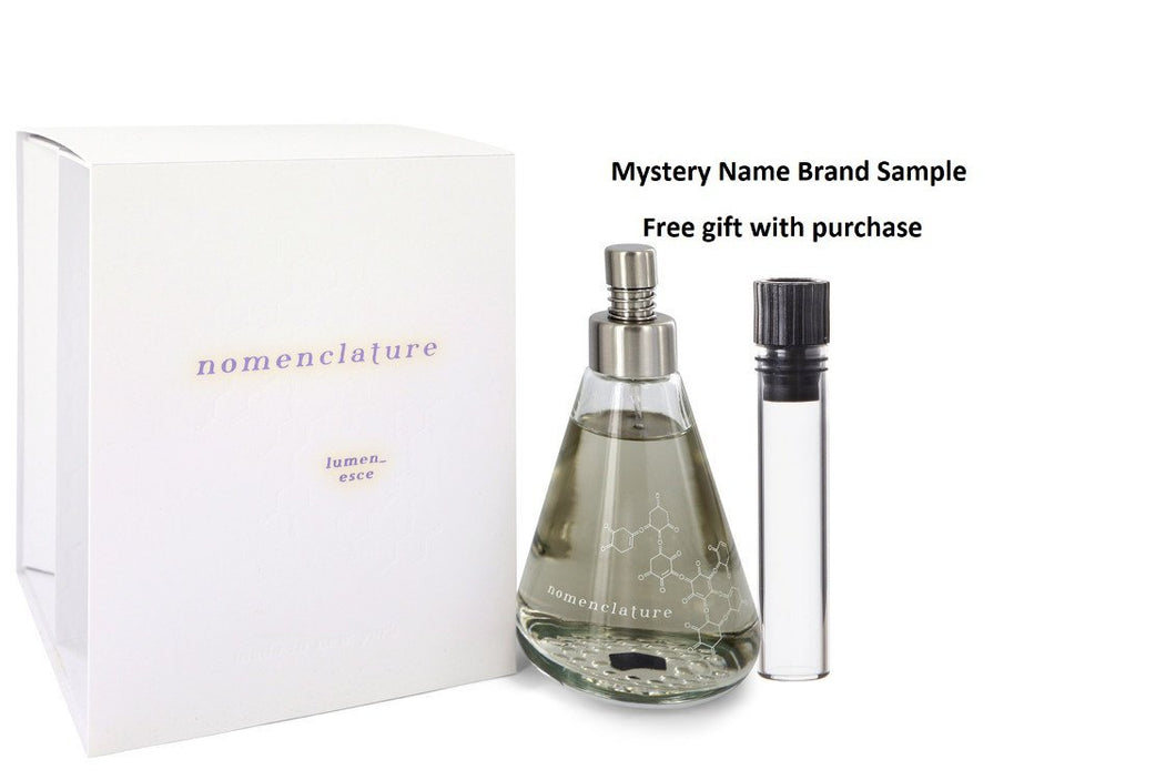 Nomenclature Lumen Esce by Nomenclature Eau De Parfum Spray 3.4 oz And a Mystery Name brand sample vile