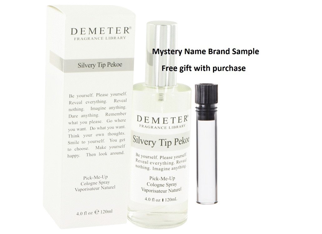 Demeter Silvery Tip Pekoe by Demeter Cologne Spray 4 oz And a Mystery Name brand sample vile