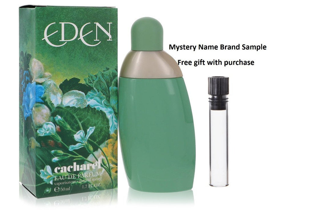 EDEN by Cacharel Eau De Parfum Spray 1.7 oz And a Mystery Name brand sample vile