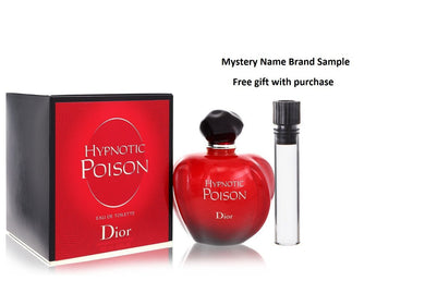 Hypnotic Poison by Christian Dior Eau De Toilette Spray 5 oz And a Mystery Name brand sample vile