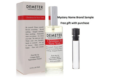 Demeter Christmas in New York by Demeter Cologne Spray 4 oz And a Mystery Name brand sample vile