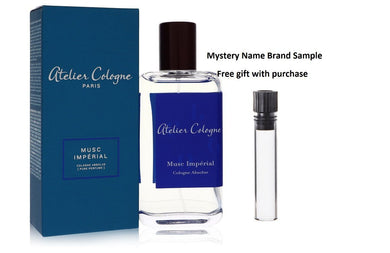 Musc Imperial by Atelier Cologne Pure Perfume Spray (Unisex) 3.3 oz And a Mystery Name brand sample vile