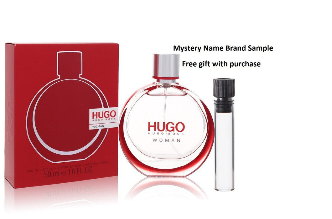 HUGO by Hugo Boss Eau De Parfum Spray 1.6 oz And a Mystery Name brand sample vile