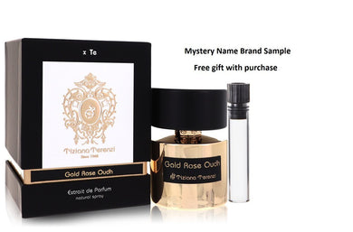 Gold Rose Oudh by Tiziana Terenzi Eau De Parfum Spray (Unisex) 3.38 oz And a Mystery Name brand sample vile
