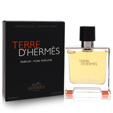 Terre D'Hermes by Hermes Pure Pefume Spray 2.5 oz For Men