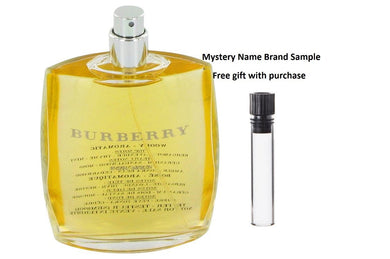 BURBERRY by Burberry Eau De Toilette Spray (Tester) 3.4 oz And a Mystery Name brand sample vile