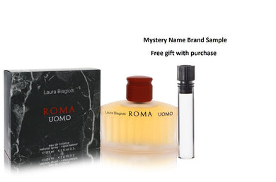 ROMA by Laura Biagiotti Eau De Toilette Spray 4.2 oz And a Mystery Name brand sample vile
